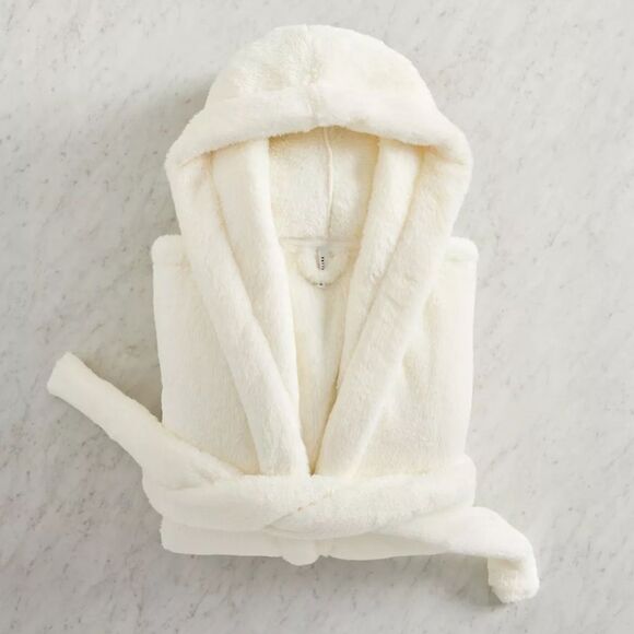 Pottery Barn Fireside Robe White One Size - Picture 1 of 5